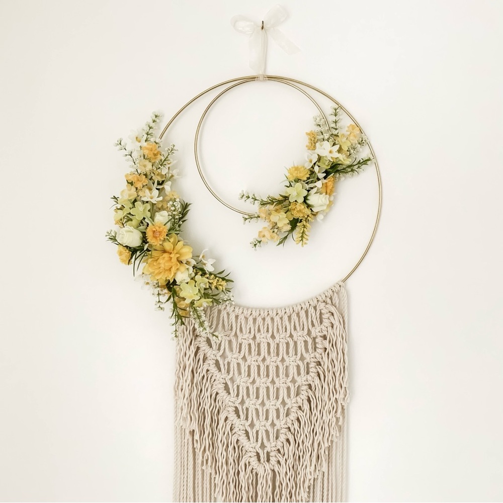 Floral Macrame Wall Hanging